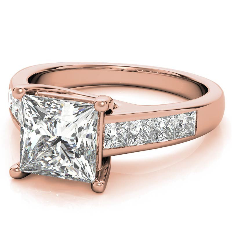 Princess Trellis Moissanite Engagement Ring