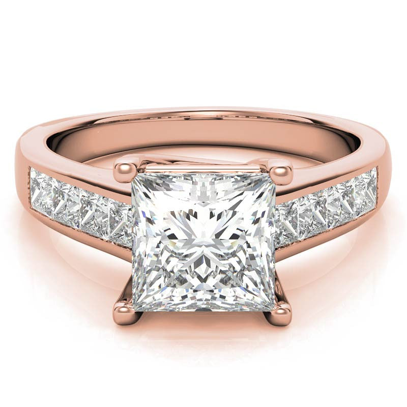 Princess Trellis Moissanite Engagement Ring