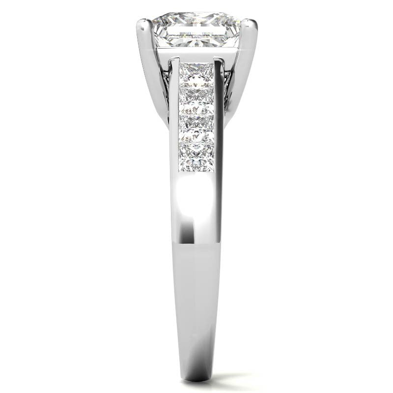 Princess Trellis Moissanite Engagement Ring