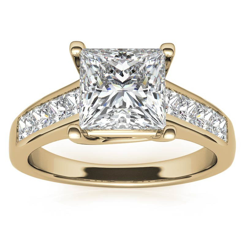 Princess Trellis Moissanite Engagement Ring