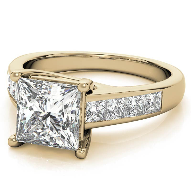 Princess Trellis Moissanite Engagement Ring