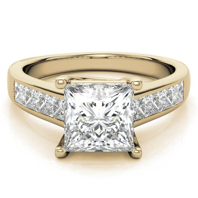 Princess Trellis Moissanite Engagement Ring