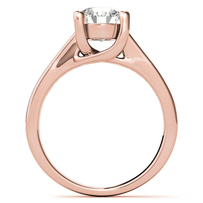 Channel Trellis Moissanite Engagement Ring