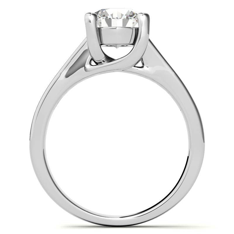 Channel Trellis Moissanite Engagement Ring