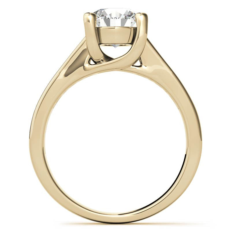Channel Trellis Moissanite Engagement Ring