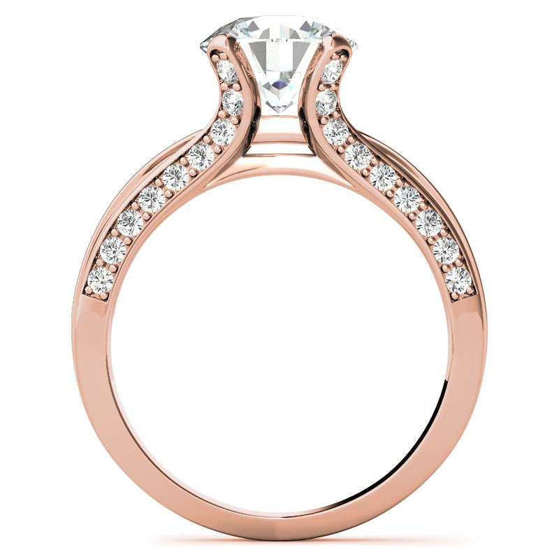 Round Brilliant Moissanite Engagement Ring