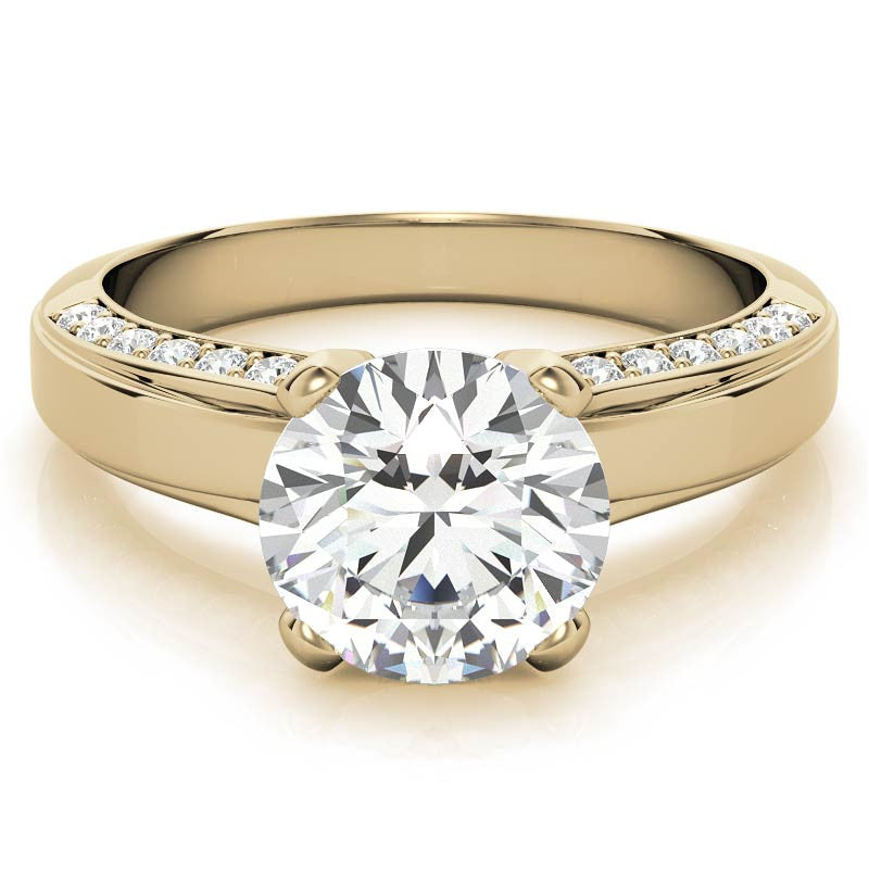Round Brilliant Moissanite Engagement Ring