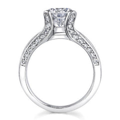 Round Brilliant Moissanite Engagement Ring