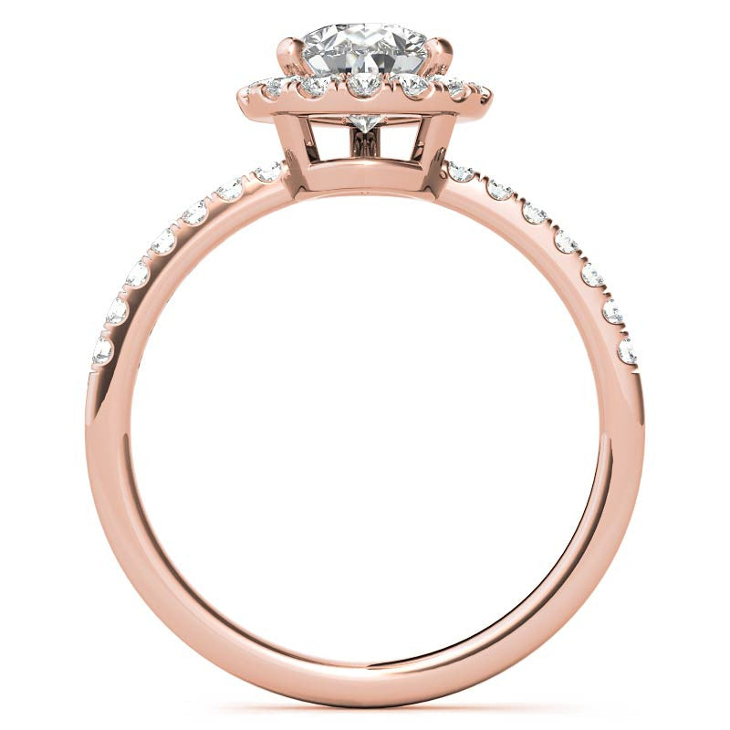 Classic Pear Moissanite Engagement Ring