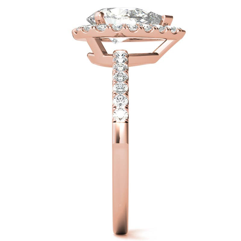 Classic Pear Moissanite Engagement Ring