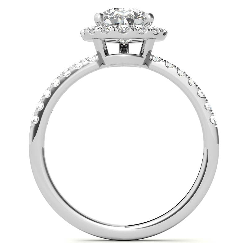 Classic Pear Moissanite Engagement Ring