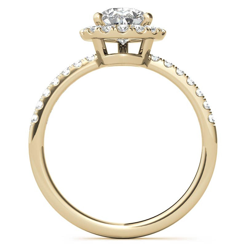 Classic Pear Moissanite Engagement Ring