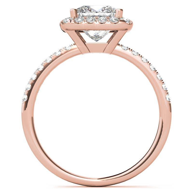 Classic Princess cut Moissanite Engagement Ring