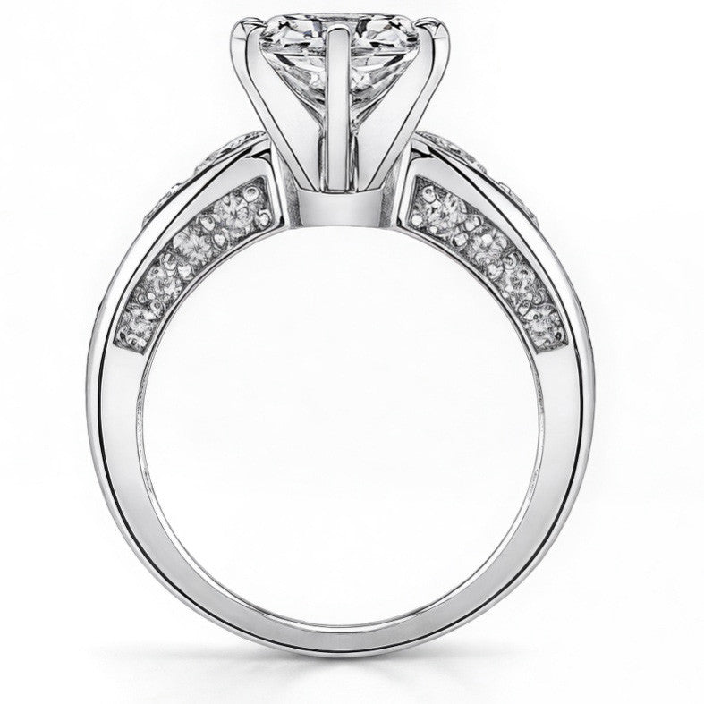 Round Brilliant Moissanite Engagement Ring Setting 1.1ct