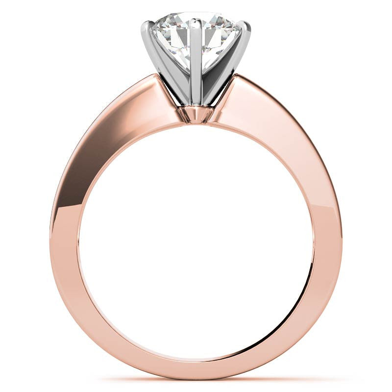 Baguette Moissanite Engagement Ring Setting 0.60ct