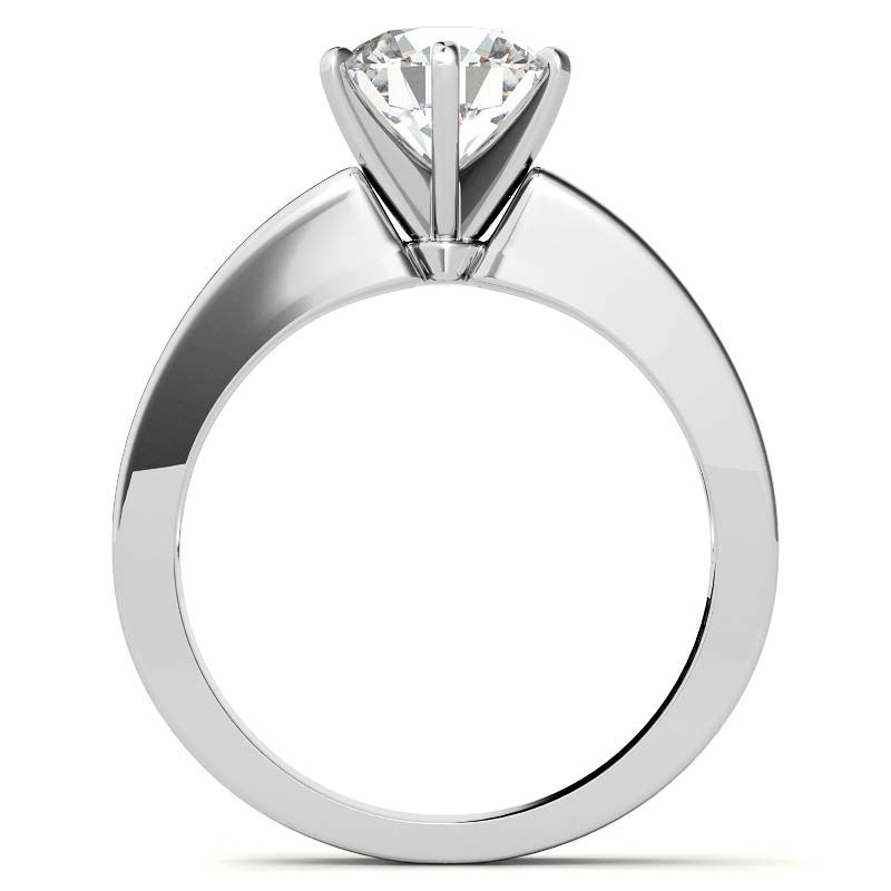 Baguette Moissanite Engagement Ring Setting 0.60ct