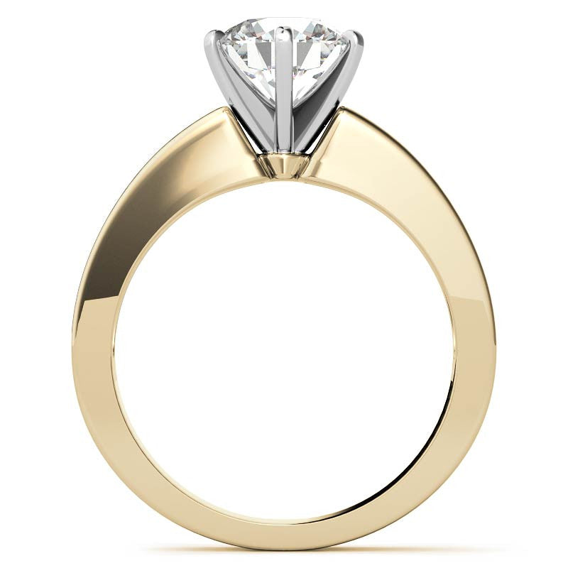 Baguette Moissanite Engagement Ring Setting 0.60ct