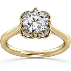 Halo Moissanite Engagement Ring