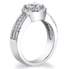 Multi-Band Round Brilliant Moissanite Engagement Ring