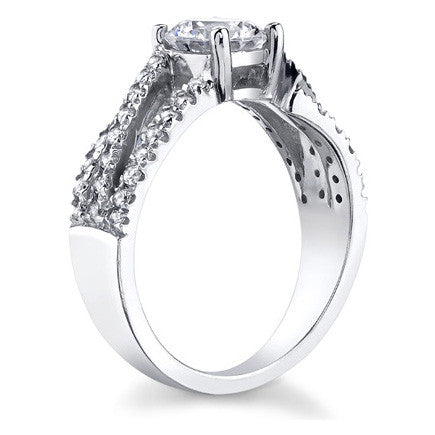 Multi-Band Round Brilliant Moissanite Engagement Ring
