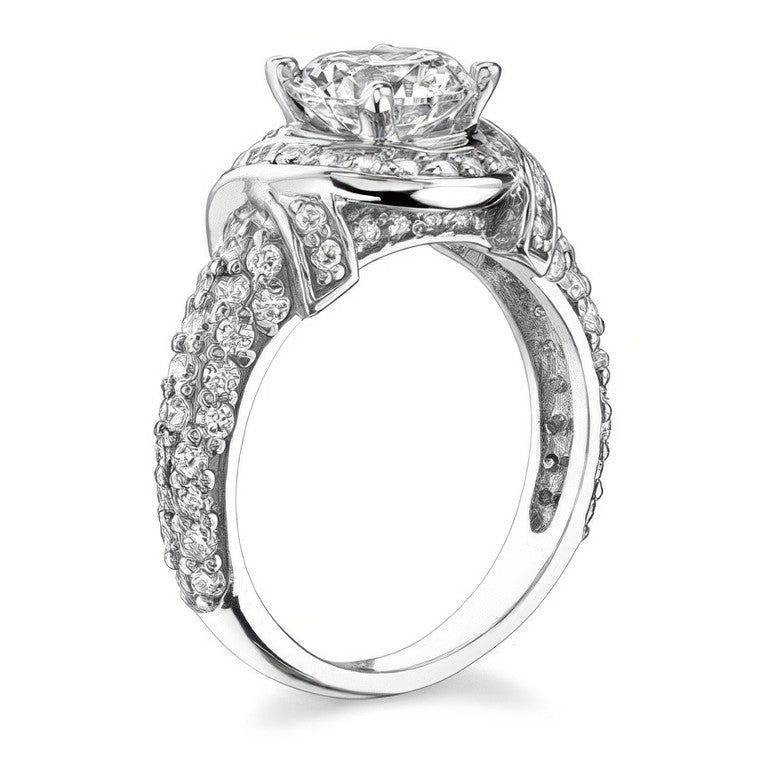 Round Brilliant Moissanite Engagement Ring
