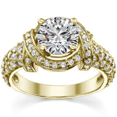 Round Brilliant Moissanite Engagement Ring