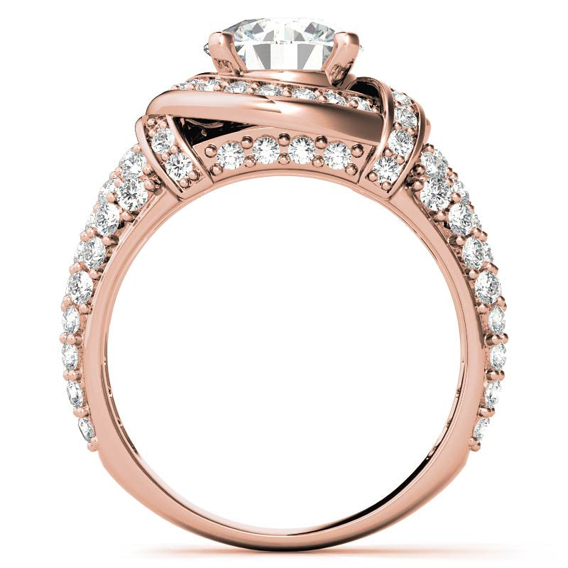 Round Brilliant Moissanite Engagement Ring