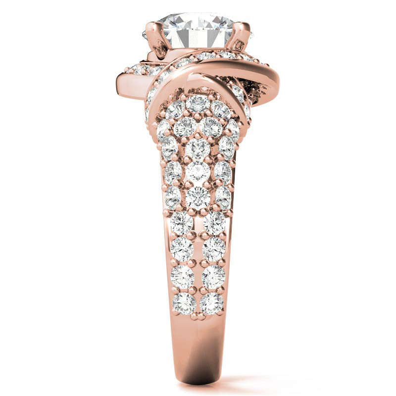 Round Brilliant Moissanite Engagement Ring