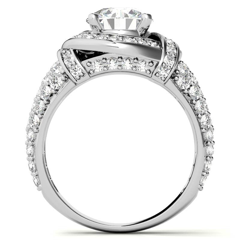 Round Brilliant Moissanite Engagement Ring
