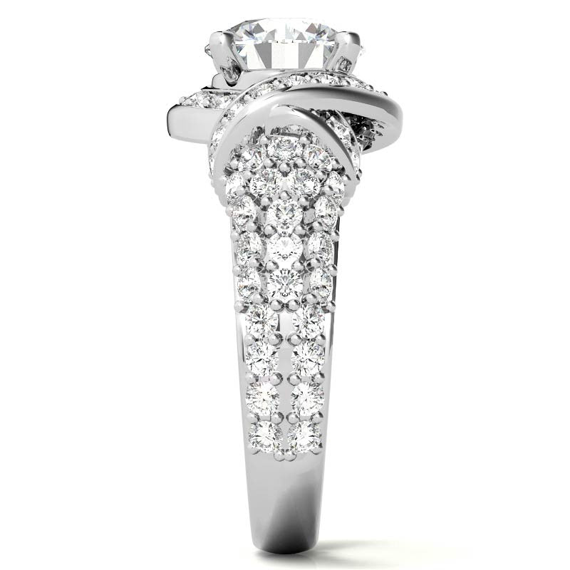 Round Brilliant Moissanite Engagement Ring