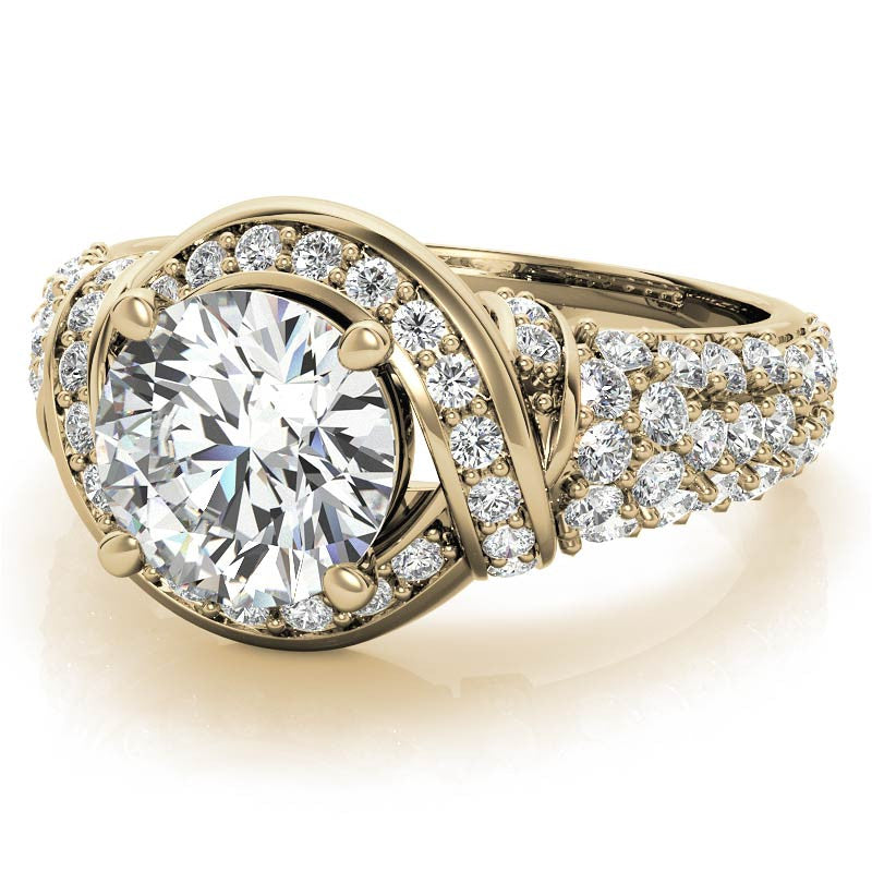 Round Brilliant Moissanite Engagement Ring