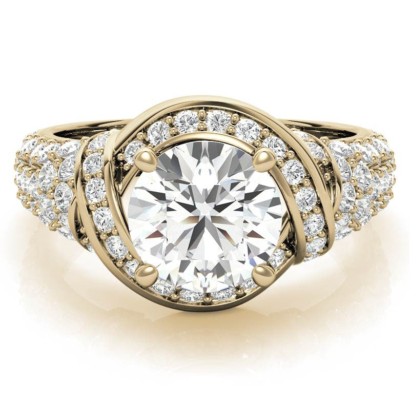 Round Brilliant Moissanite Engagement Ring
