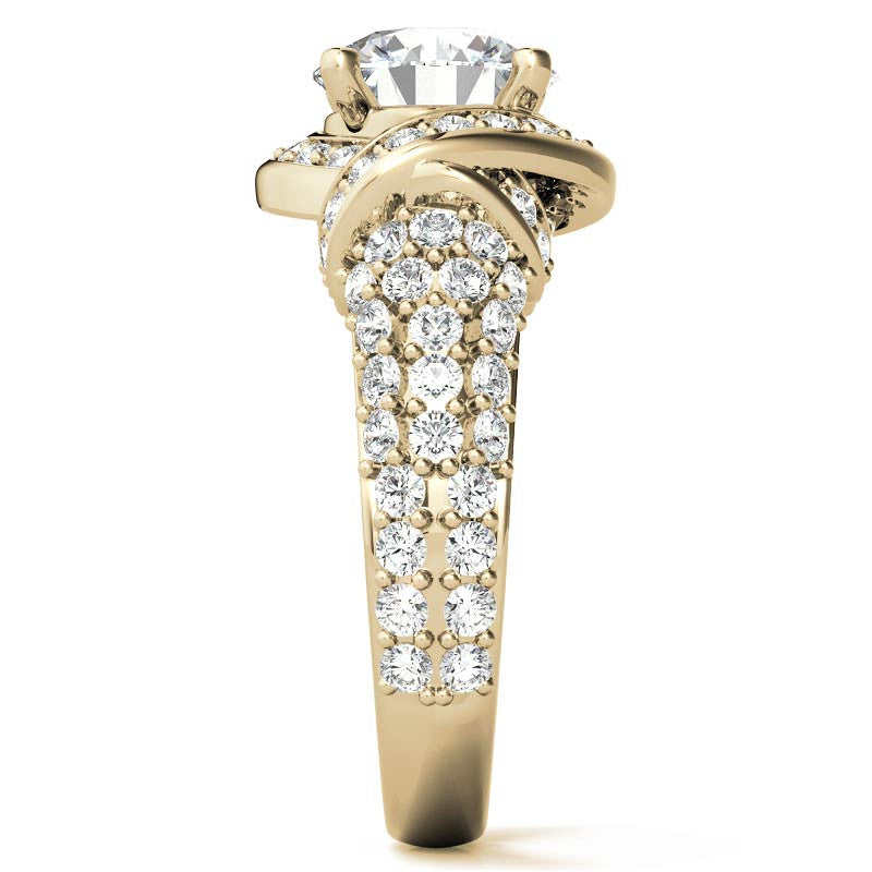 Round Brilliant Moissanite Engagement Ring