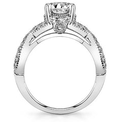 Round Brilliant Moissanite Engagement Ring