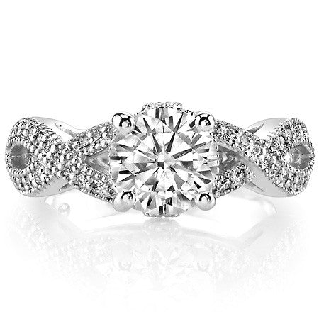 Round Brilliant Moissanite Engagement Ring