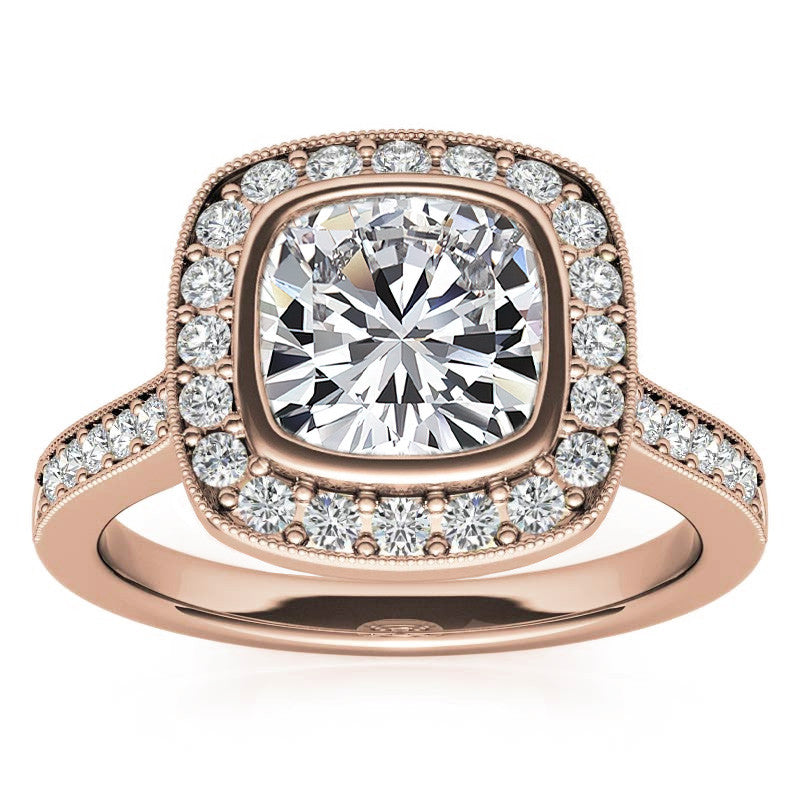 Legacy Cushion Moissanite Engagement Ring