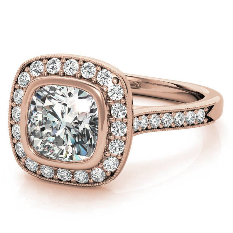 Legacy Cushion Moissanite Engagement Ring