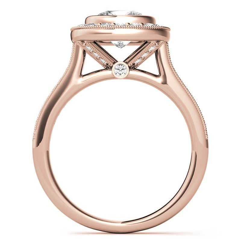 Legacy Cushion Moissanite Engagement Ring