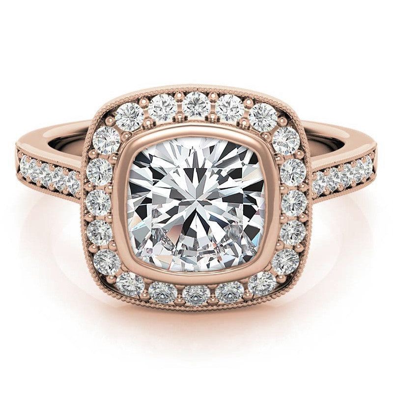 Legacy Cushion Moissanite Engagement Ring