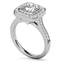 Legacy Cushion Moissanite Engagement Ring