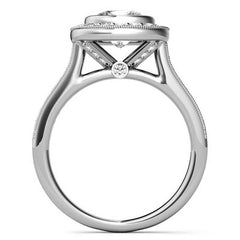 Legacy Cushion Moissanite Engagement Ring