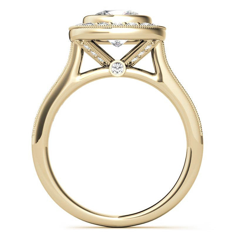 Legacy Cushion Moissanite Engagement Ring