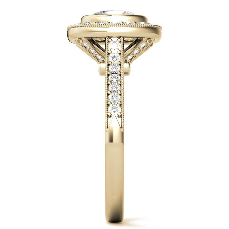 Legacy Cushion Moissanite Engagement Ring