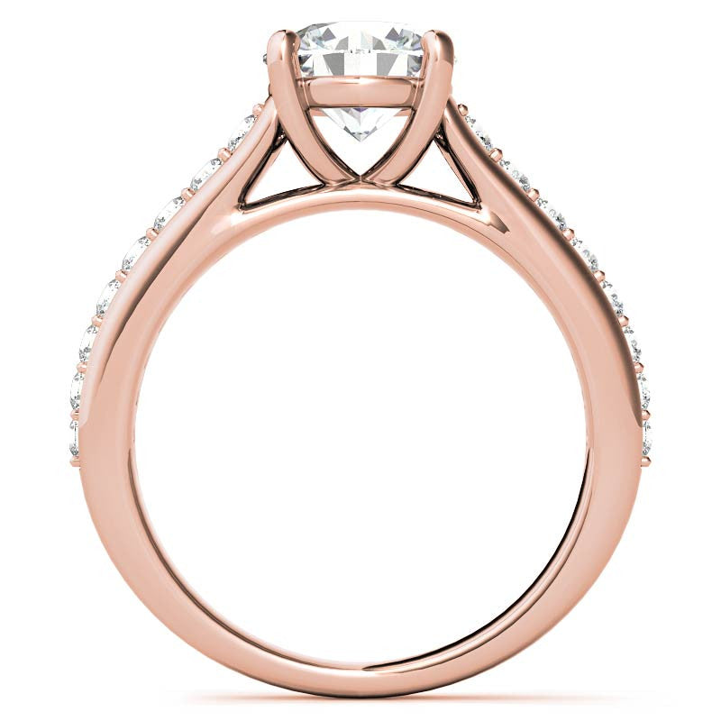 Round Brilliant Moissanite Engagement Ring