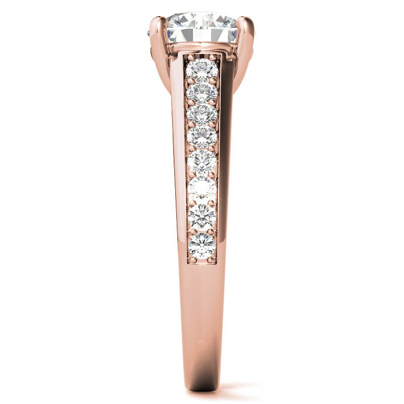 Round Brilliant Moissanite Engagement Ring