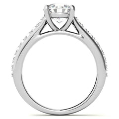 Round Brilliant Moissanite Engagement Ring