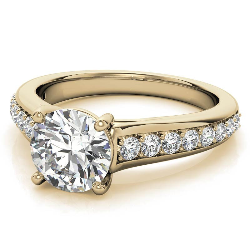 Round Brilliant Moissanite Engagement Ring