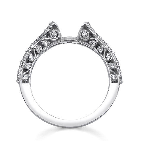 Round Brilliant Moissanite Antique Engagement Ring Setting