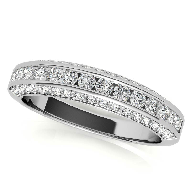 Princess Moiss and Sapphire/Ruby Moissanite Engagement Ring