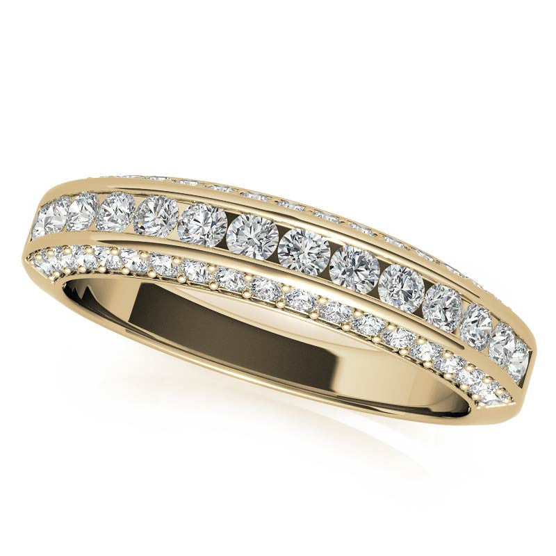 Princess Moiss and Sapphire/Ruby Moissanite Engagement Ring